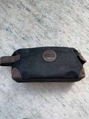 MANSCAPED Dopp Kit Travel Bag | Black Faux Leather | Toiletry Bag